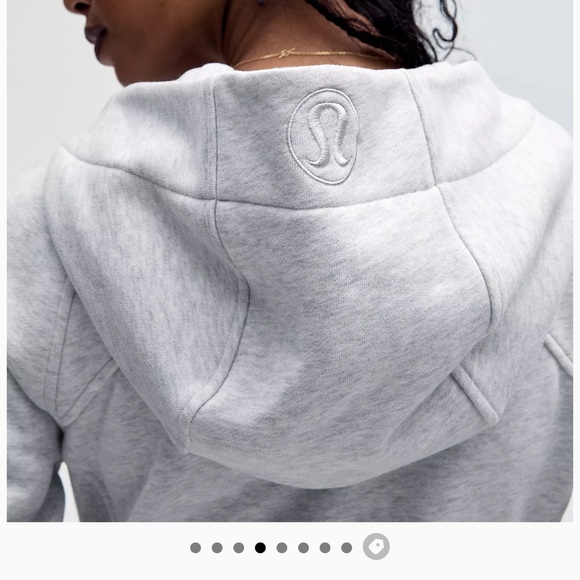Lululemon dark heather grey scuba full-zip hoodie - Picture 4 of 15